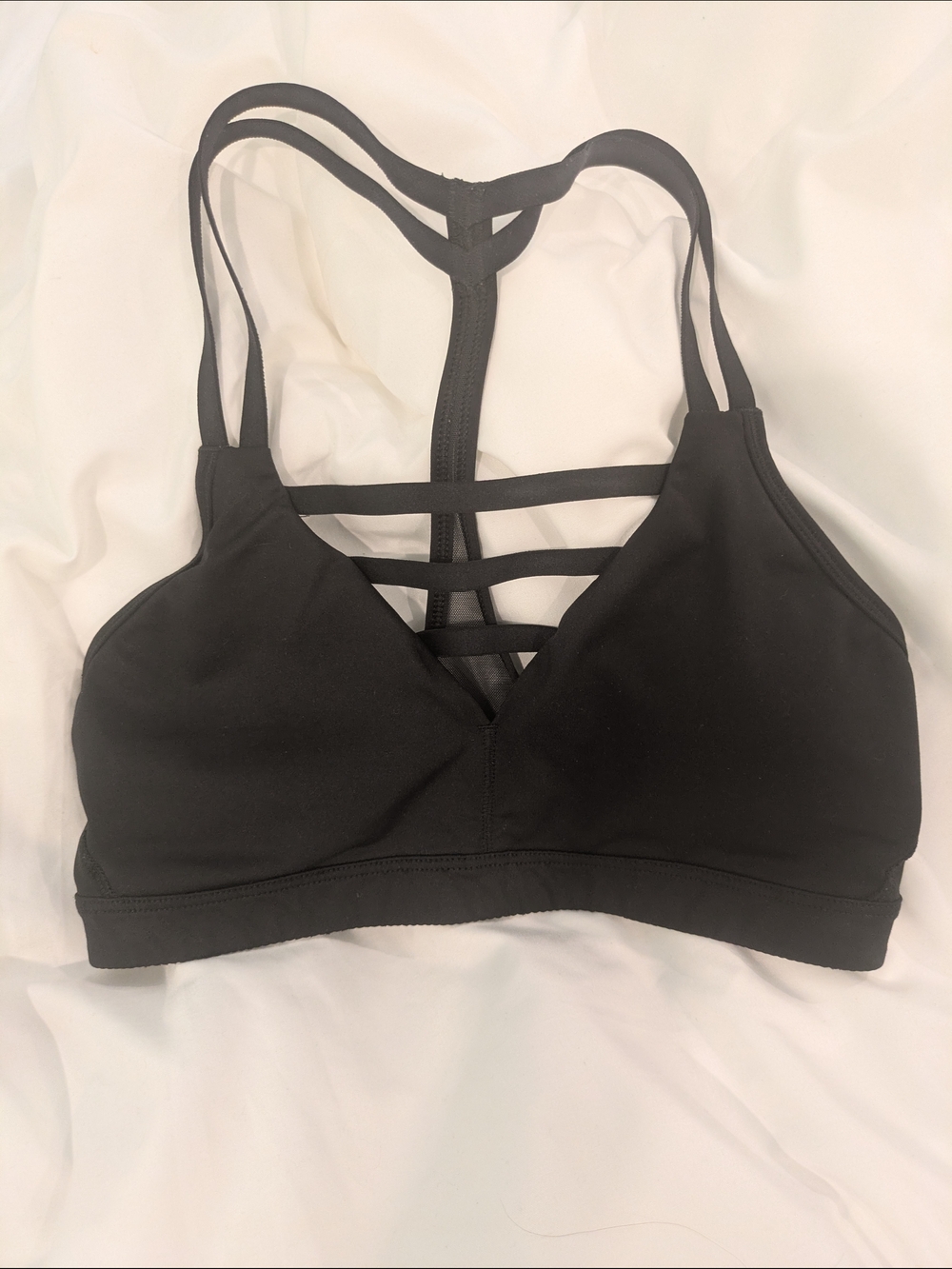 Victoria's Secret Black Strappy Sports Bralette